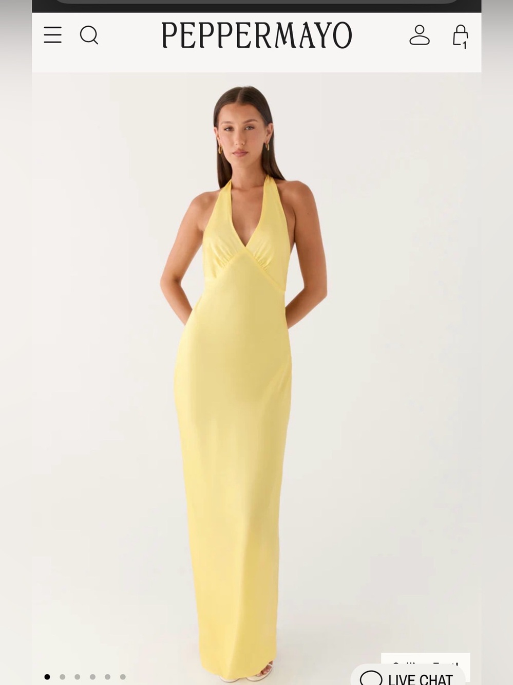 Heavy Hearted Satin Maxi Dress - Lemon
Lemon / US 8 - Pepper Mayo Yellow
